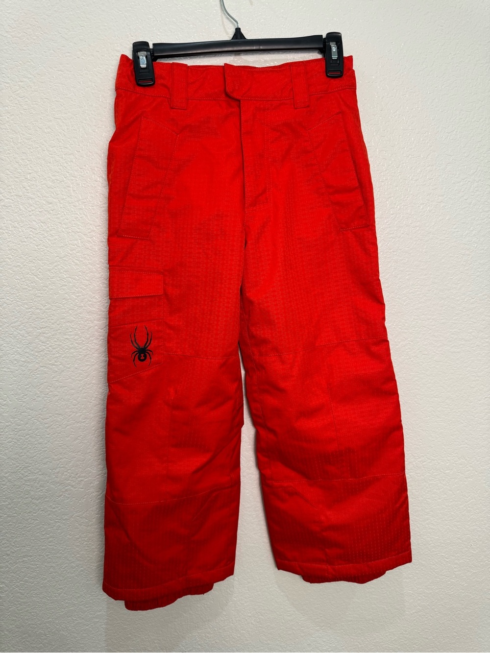 Spyder Kids Size 8 Red Insulated Ski Snow Pants Cargo F11 Style 5110-11